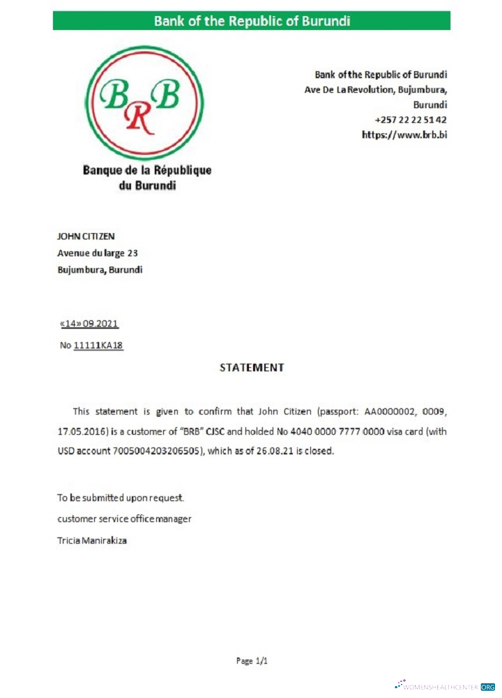 Download Burundi The republic bank of Burundi closure reference Photoshop template